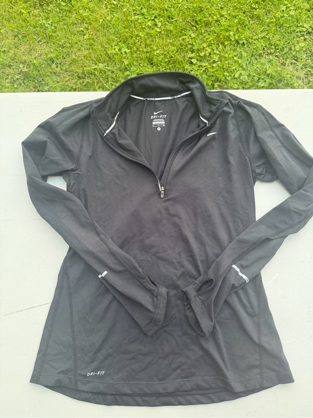 Nike Black Dri-FIT Women's Long-Sleeve Quarter Zip Top